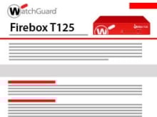 Datasheet: WatchGuard Firebox T125