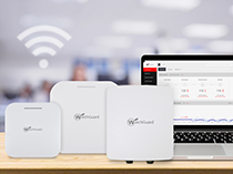 Photo: Wireless Security Hardware and WatchGuard Cloud screen